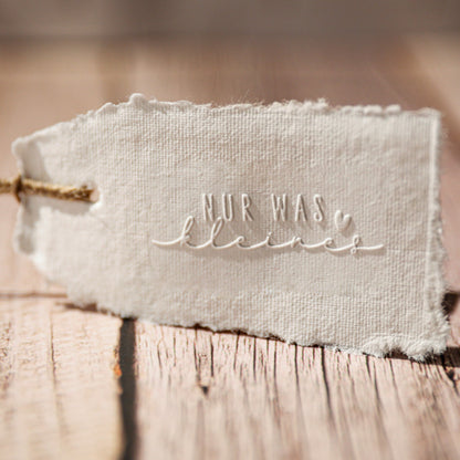 Prägestempel "Nur was kleines" - IN LOVE WITH PAPER
