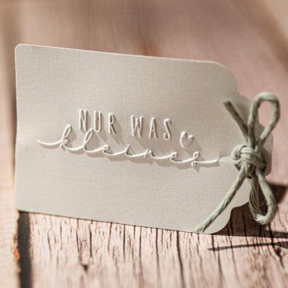Prägestempel "Nur was kleines" - IN LOVE WITH PAPER