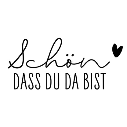 Prägestempel "Schön dass du da bist" - IN LOVE WITH PAPER