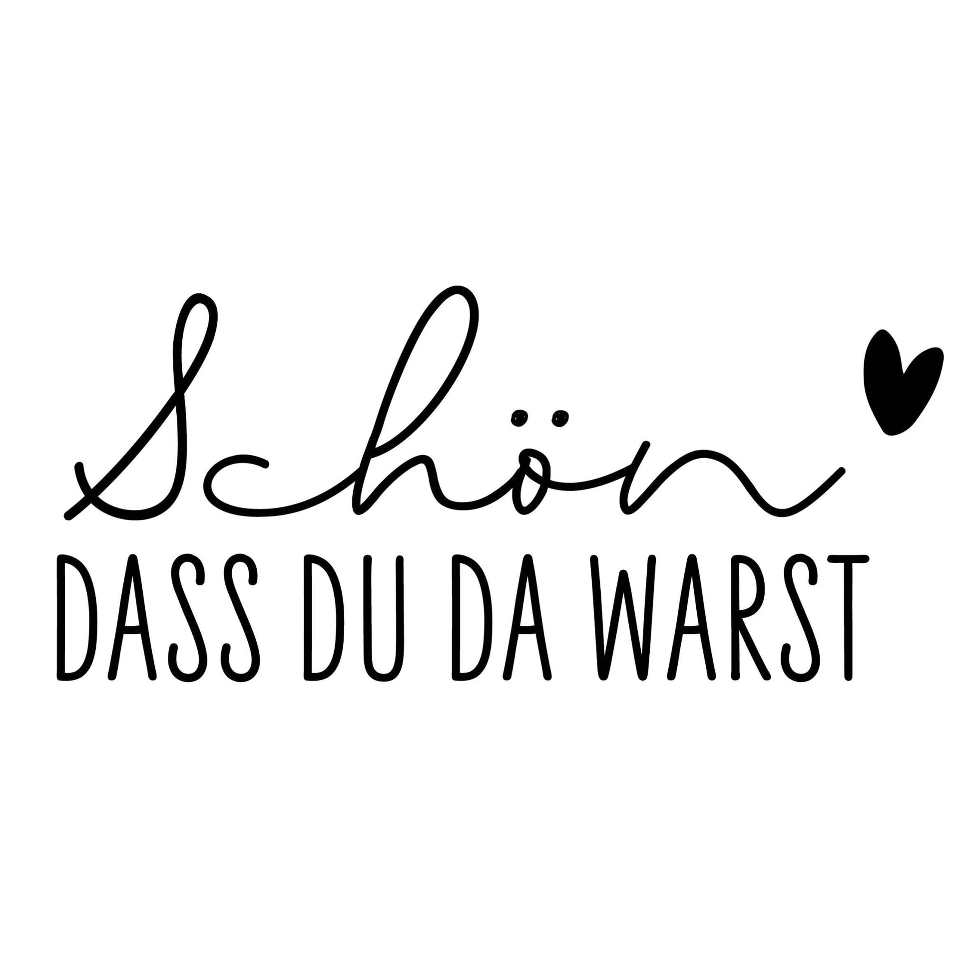 Prägestempel "Schön dass du da warst" - IN LOVE WITH PAPER