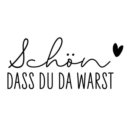 Prägestempel "Schön dass du da warst" - IN LOVE WITH PAPER