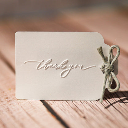 Prägestempel "thank you" - IN LOVE WITH PAPER