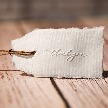Prägestempel "thank you" - IN LOVE WITH PAPER