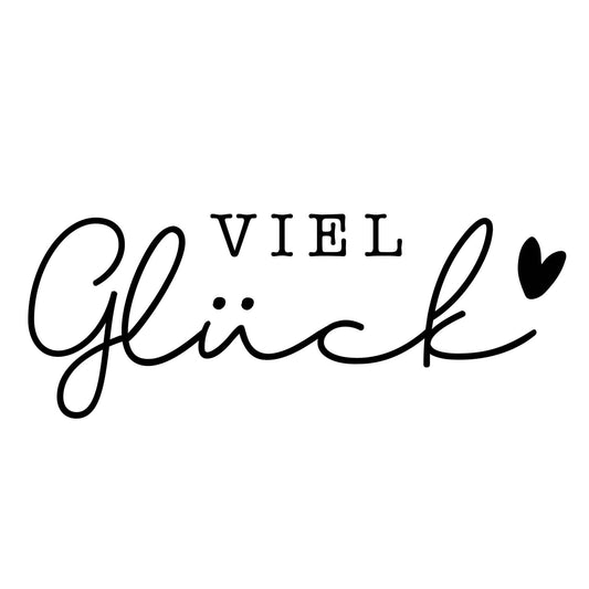 Prägestempel "Viel Glück" - IN LOVE WITH PAPER