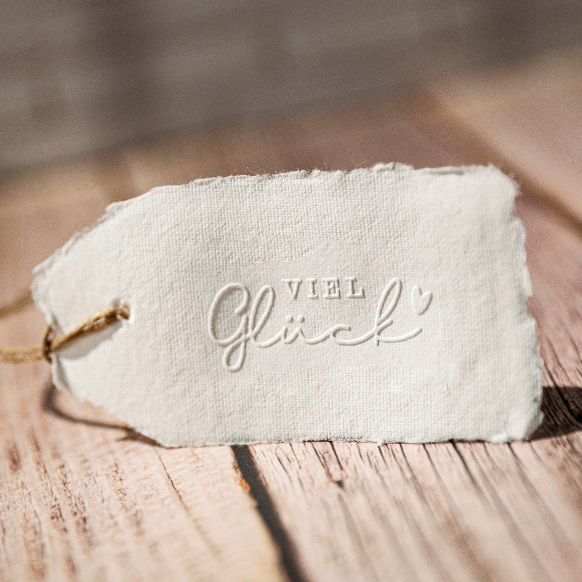 Prägestempel "Viel Glück" - IN LOVE WITH PAPER