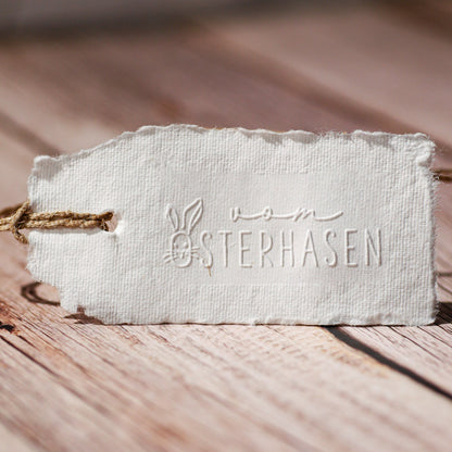 Prägestempel "vom Osterhasen" - IN LOVE WITH PAPER