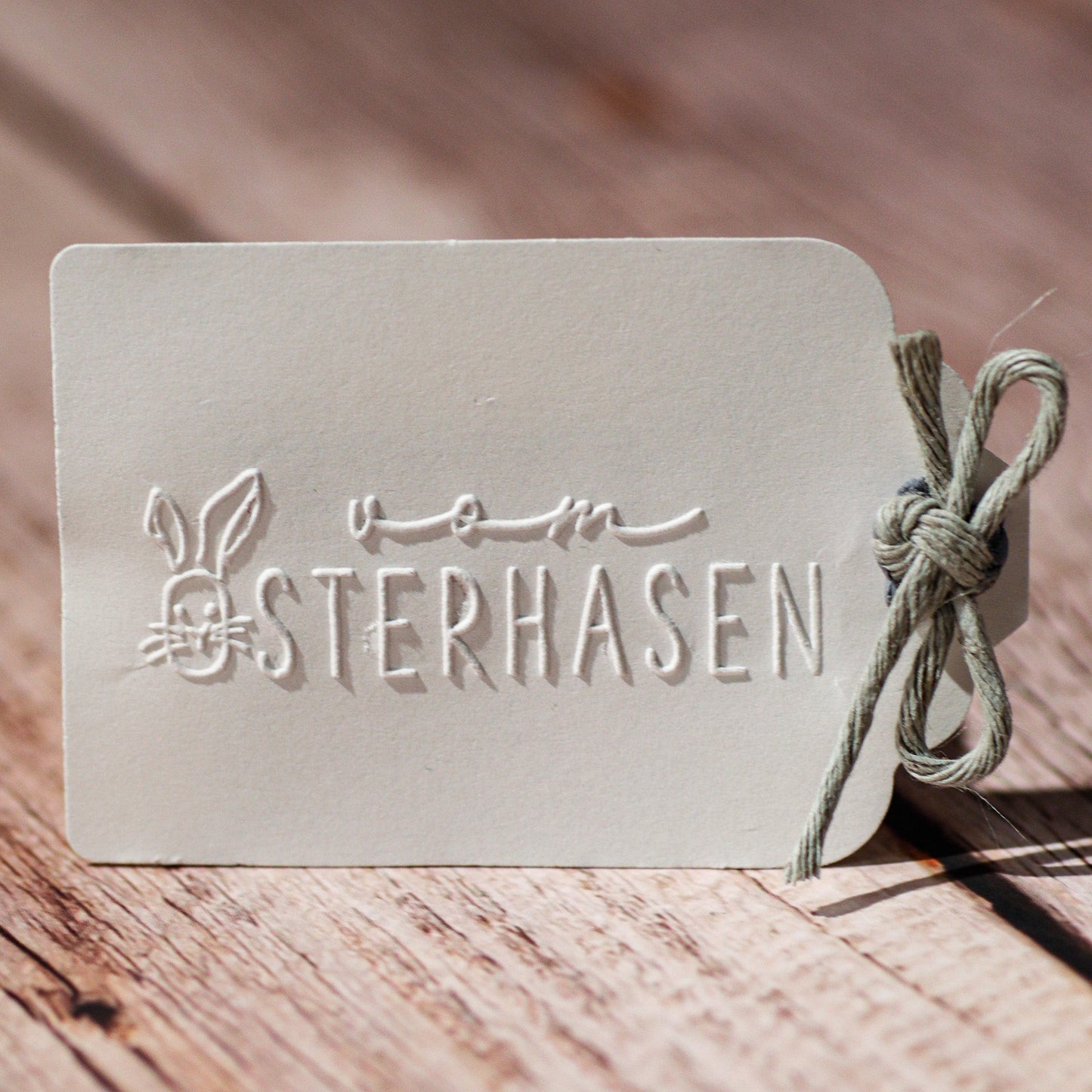 Prägestempel "vom Osterhasen" - IN LOVE WITH PAPER