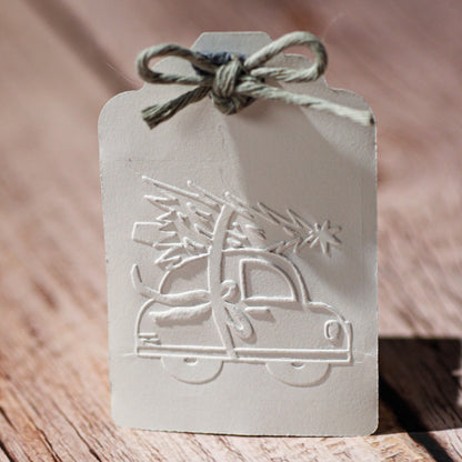 Prägestempel Weihnachtsauto - IN LOVE WITH PAPER