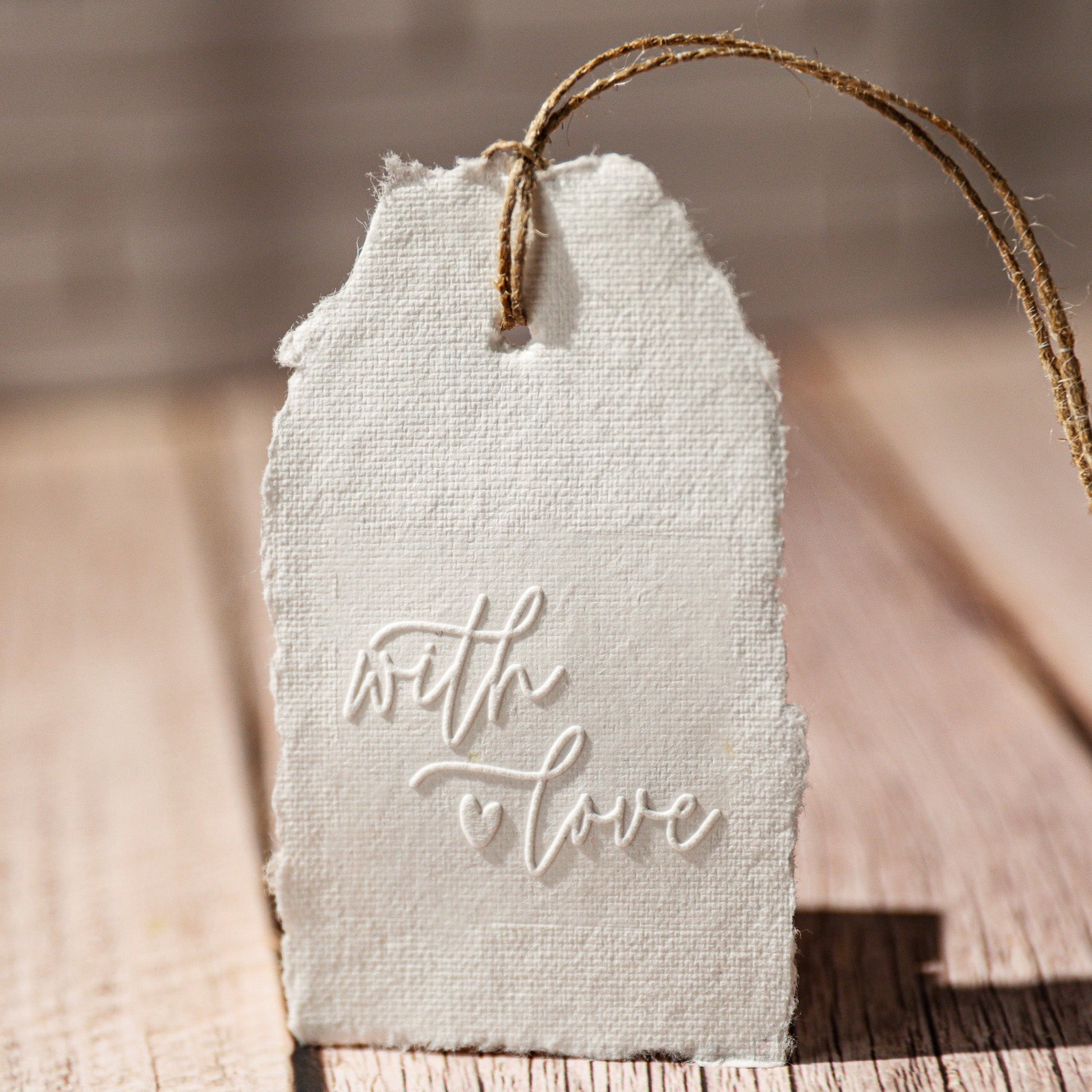 Prägestempel "with love" - IN LOVE WITH PAPER