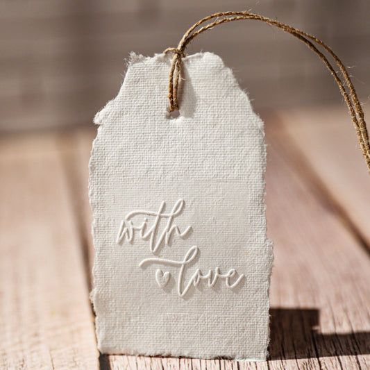 Prägestempel "with love" - IN LOVE WITH PAPER