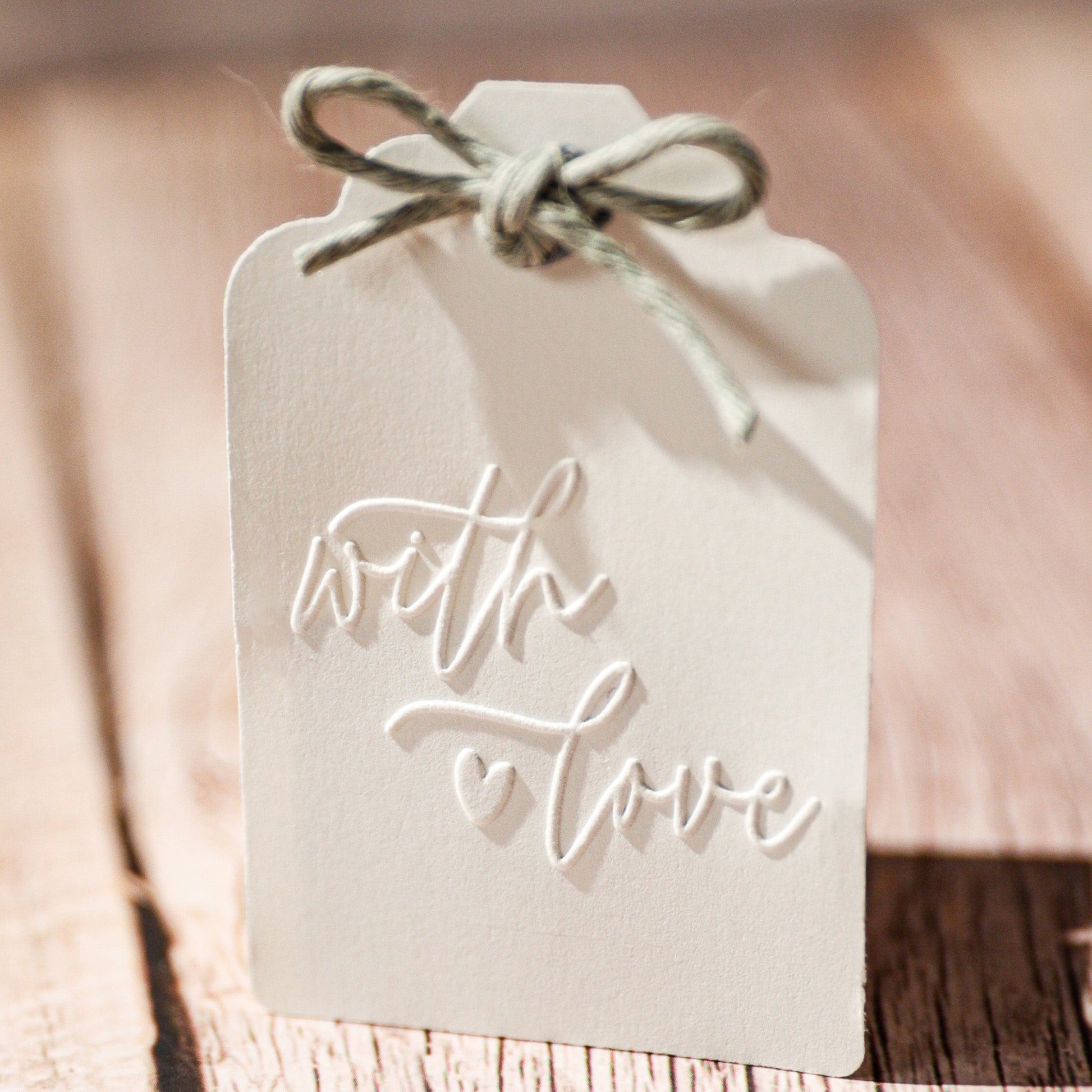 Prägestempel "with love" - IN LOVE WITH PAPER