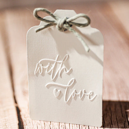 Prägestempel "with love" - IN LOVE WITH PAPER