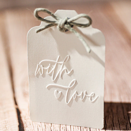 Prägestempel "with love" - IN LOVE WITH PAPER