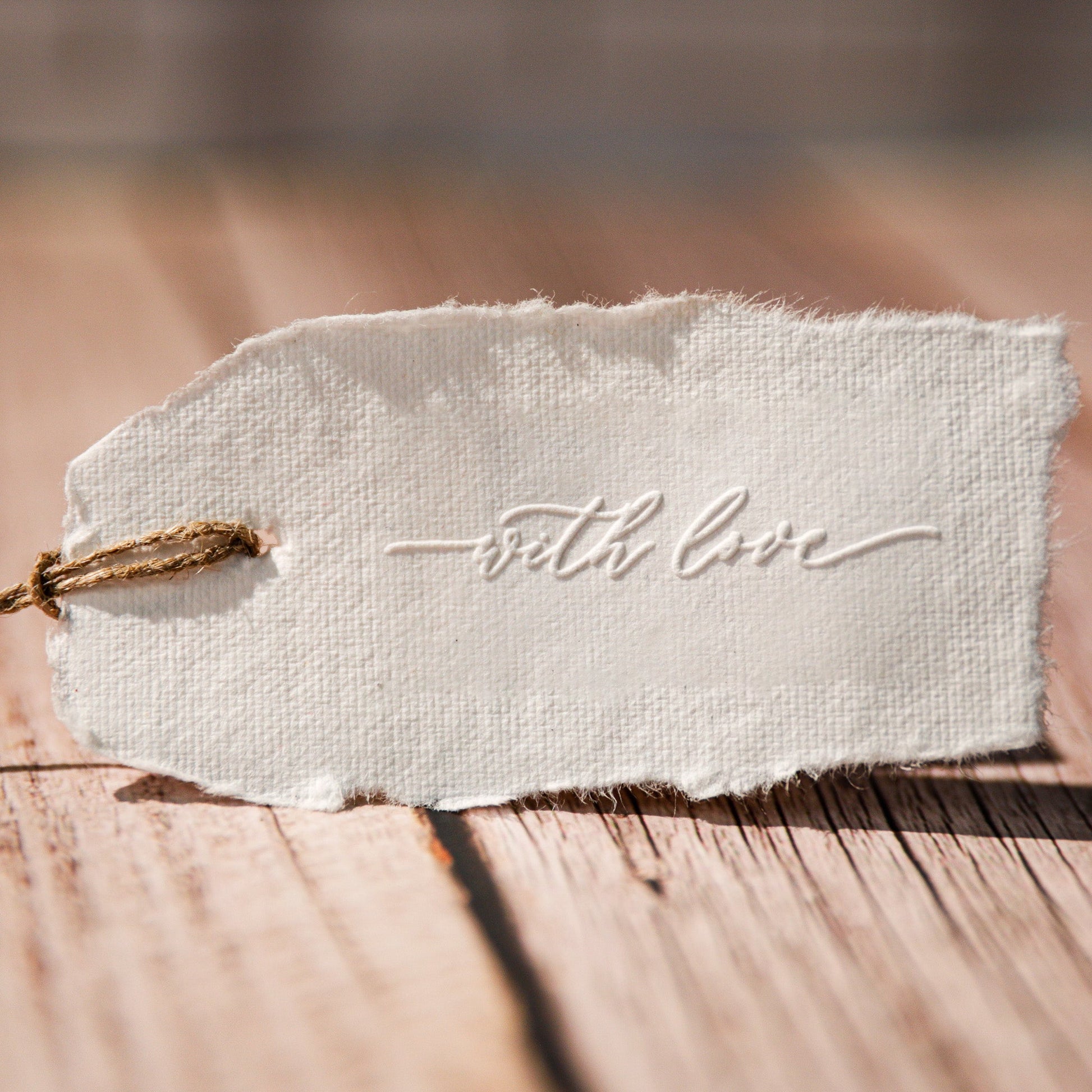 Prägestempel "with love" - IN LOVE WITH PAPER