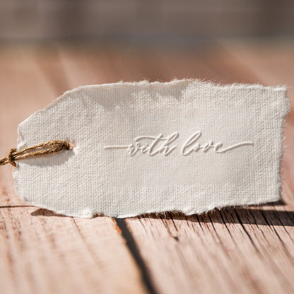 Prägestempel "with love" - IN LOVE WITH PAPER