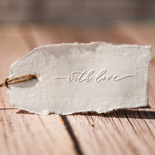 Prägestempel "with love" - IN LOVE WITH PAPER