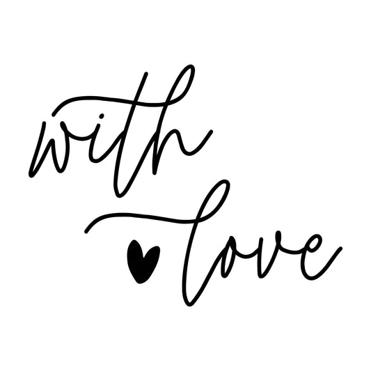 Prägestempel "with love" - IN LOVE WITH PAPER