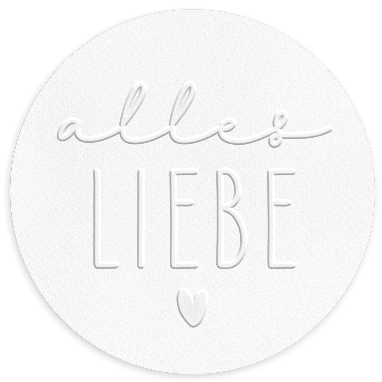 Prägestempel "Alles Liebe" - IN LOVE WITH PAPER