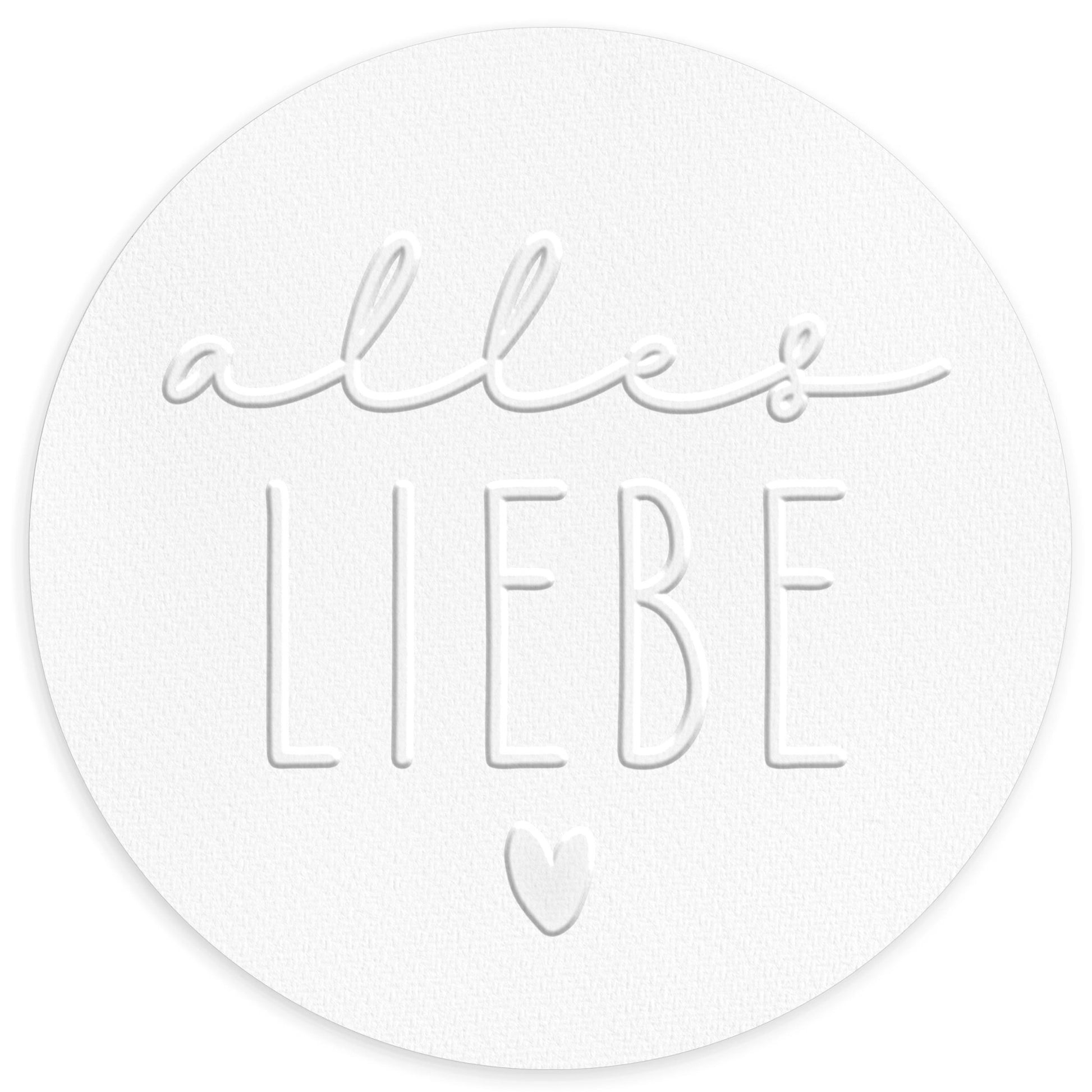 Prägestempel "Alles Liebe" - IN LOVE WITH PAPER