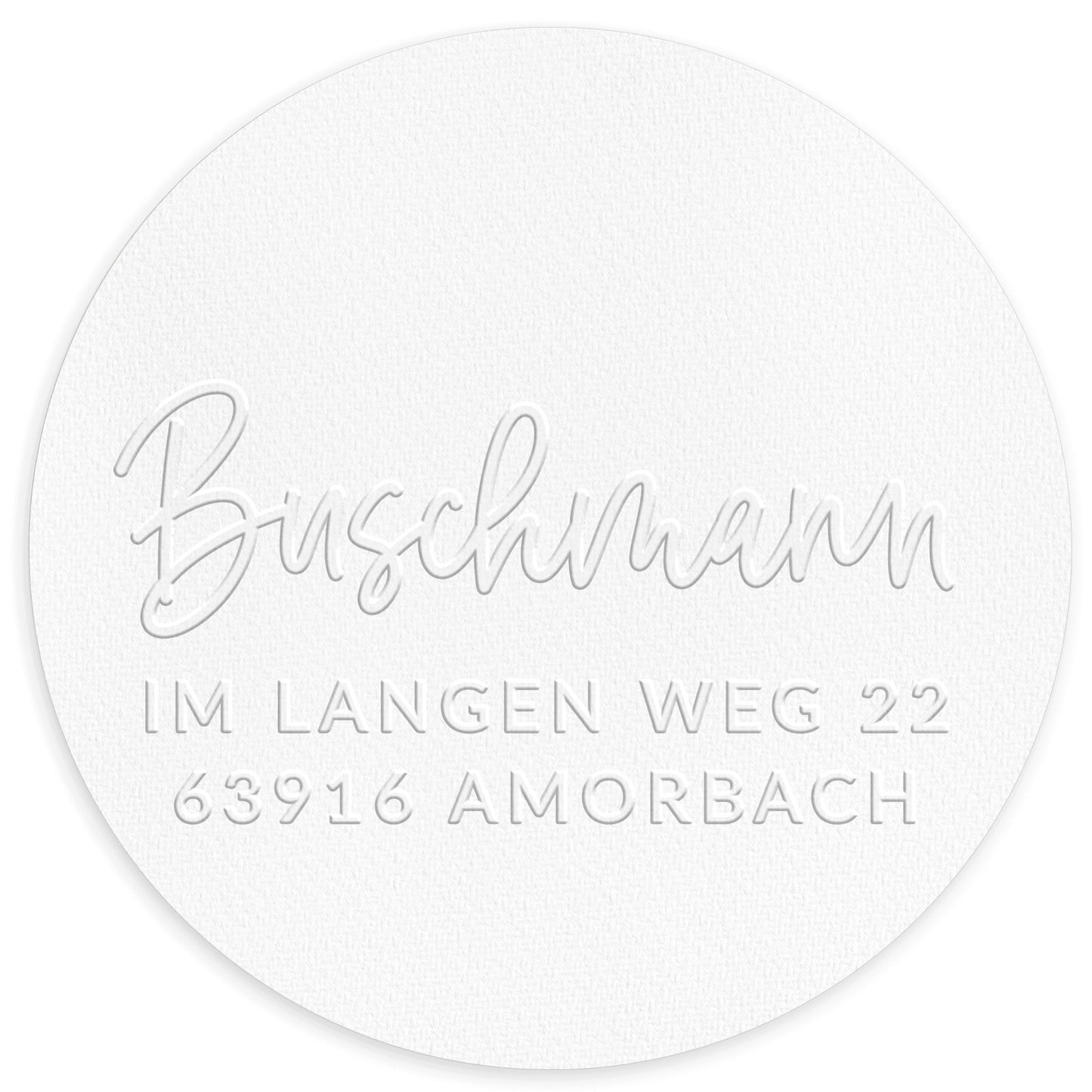 Prägestempel "Amorbach" (mit Adresse) - IN LOVE WITH PAPER