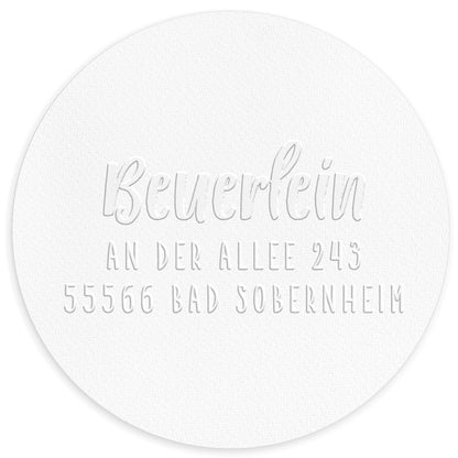 Prägestempel "Bad Sobernheim" (mit Adresse) - IN LOVE WITH PAPER