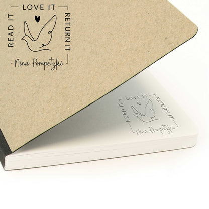 Prägestempel "Büchernarr" - IN LOVE WITH PAPER