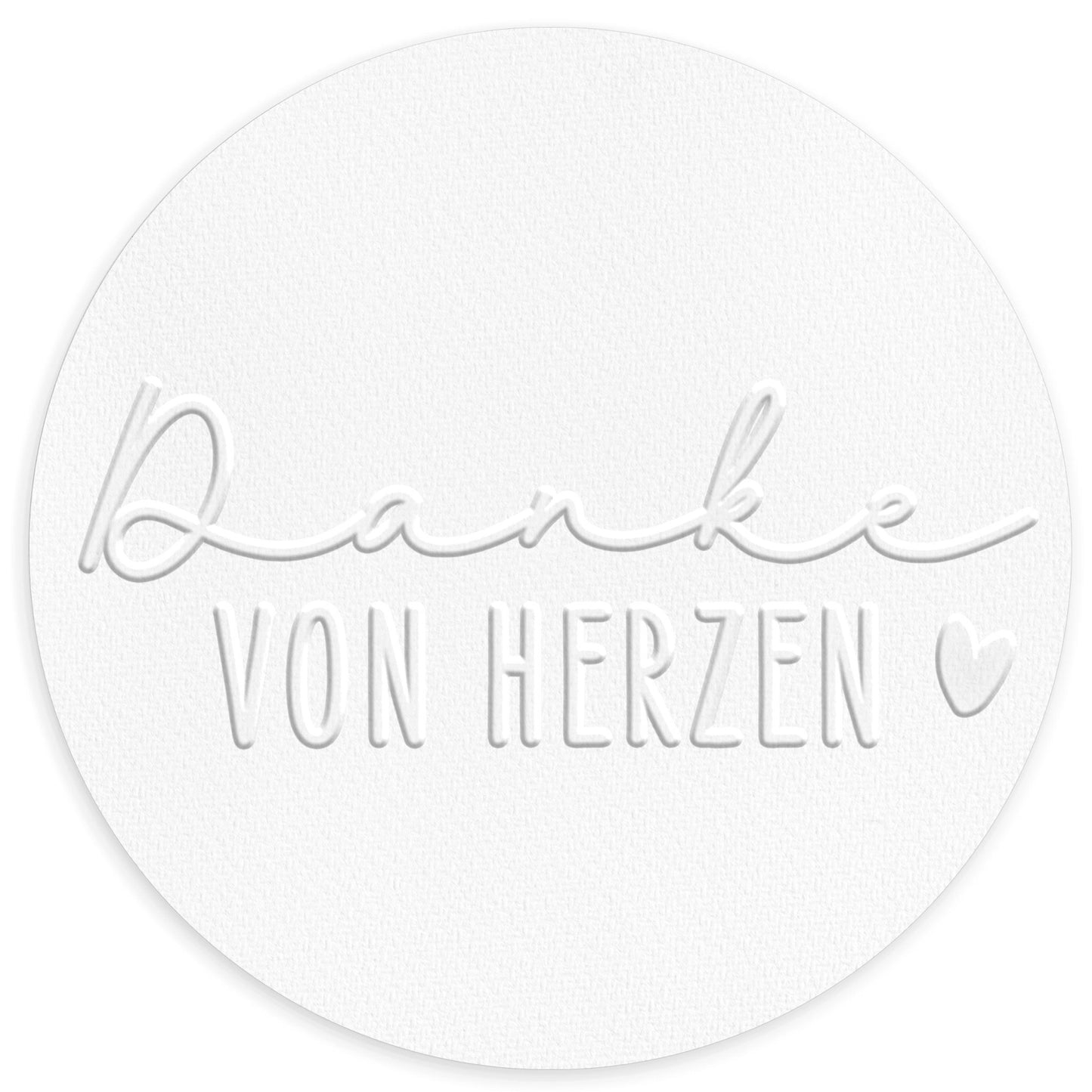 Prägestempel "Danke von Herzen" - IN LOVE WITH PAPER