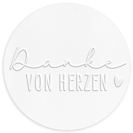 Prägestempel "Danke von Herzen" - IN LOVE WITH PAPER