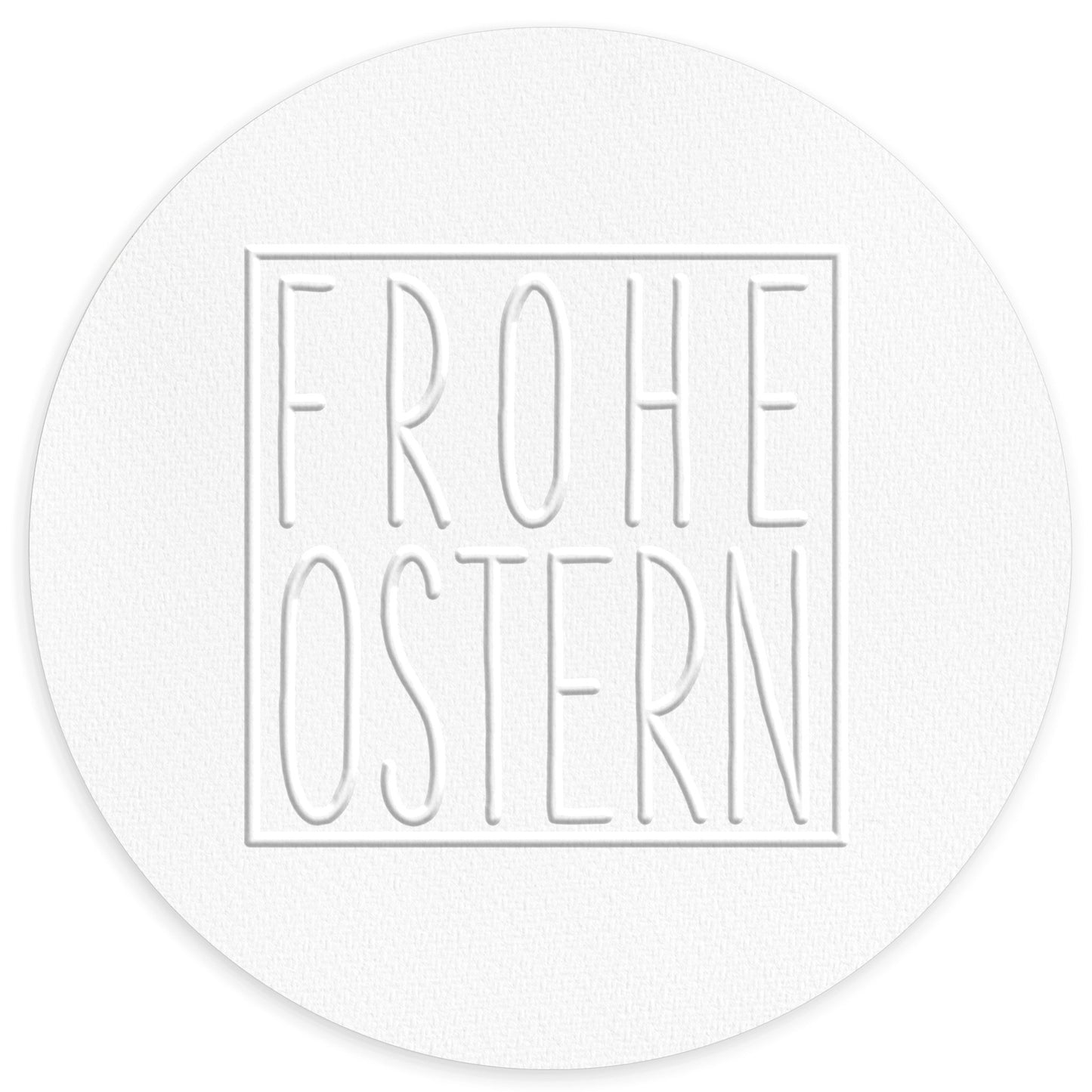 Prägestempel "Frohe Ostern" mit Rahmen