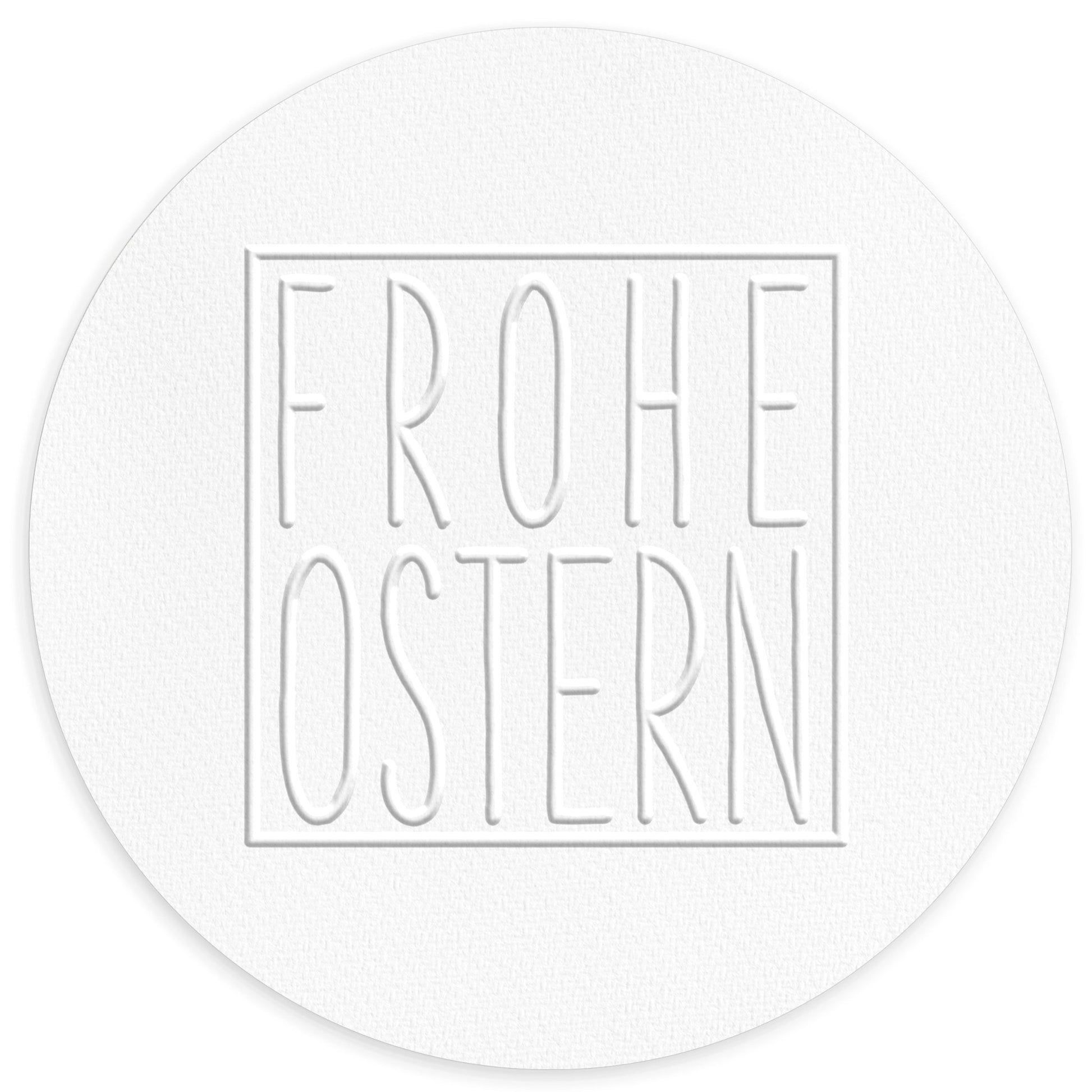 Prägestempel "Frohe Ostern" mit Rahmen