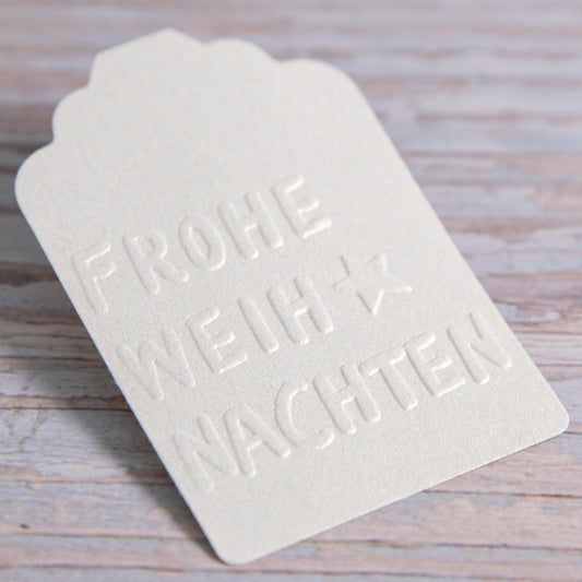 Prägestempel Frohe Weihnachten - IN LOVE WITH PAPER