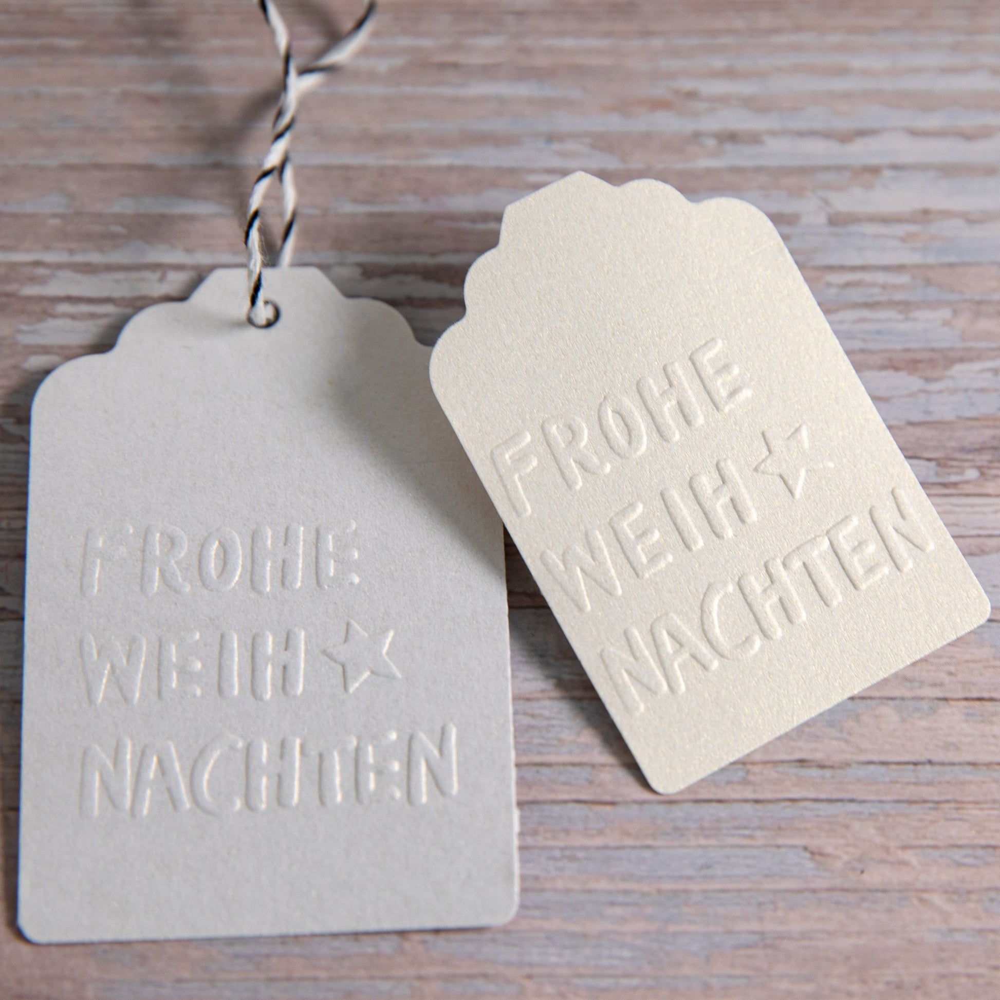 Prägestempel Frohe Weihnachten - IN LOVE WITH PAPER