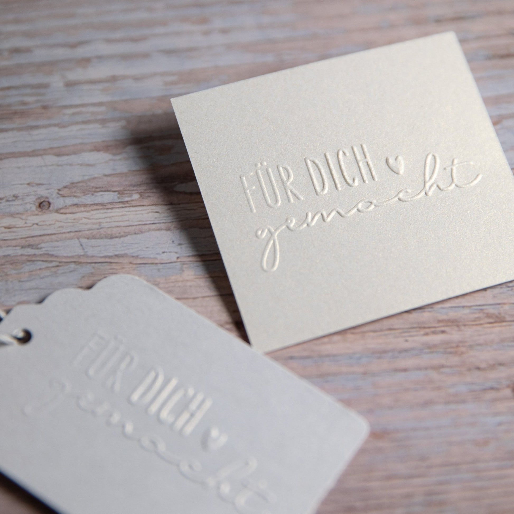 Prägestempel "Für dich gemacht" - IN LOVE WITH PAPER