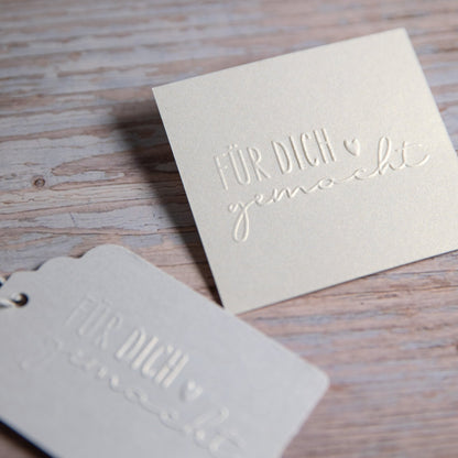 Prägestempel "Für dich gemacht" - IN LOVE WITH PAPER