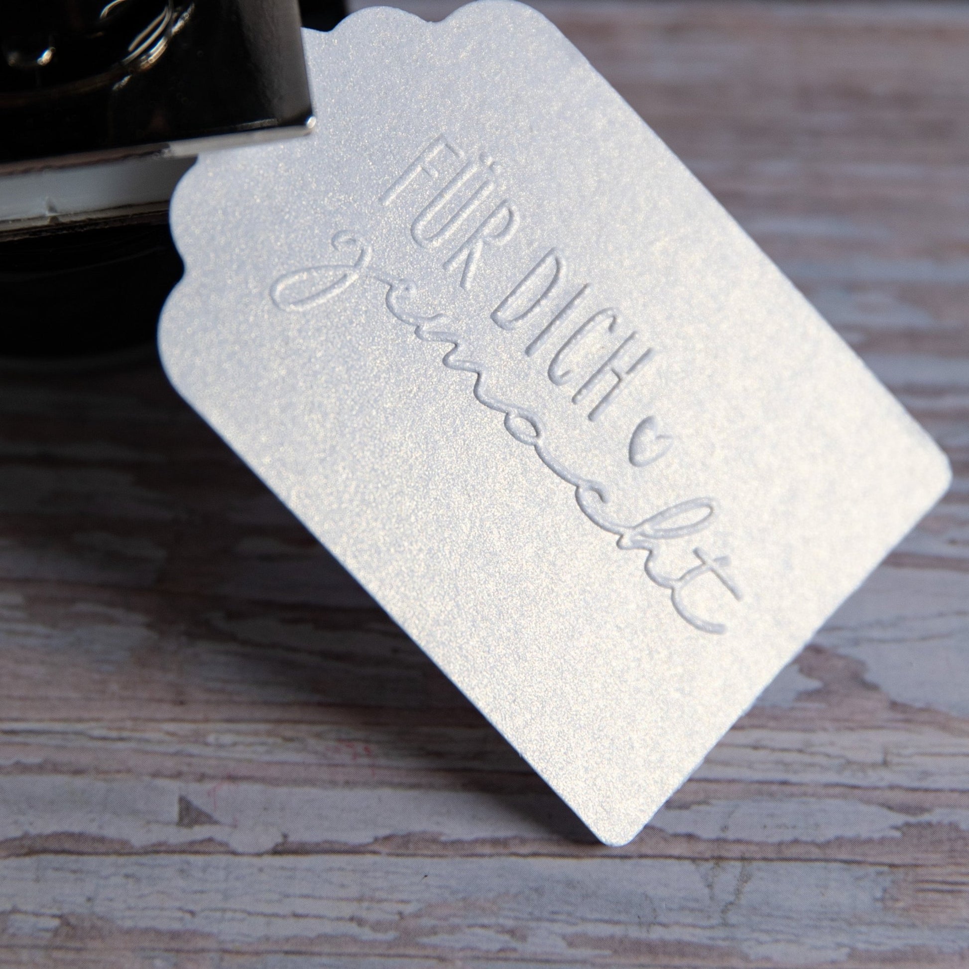 Prägestempel "Für dich gemacht" - IN LOVE WITH PAPER