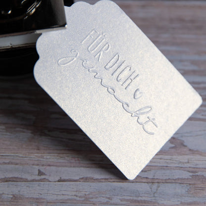 Prägestempel "Für dich gemacht" - IN LOVE WITH PAPER