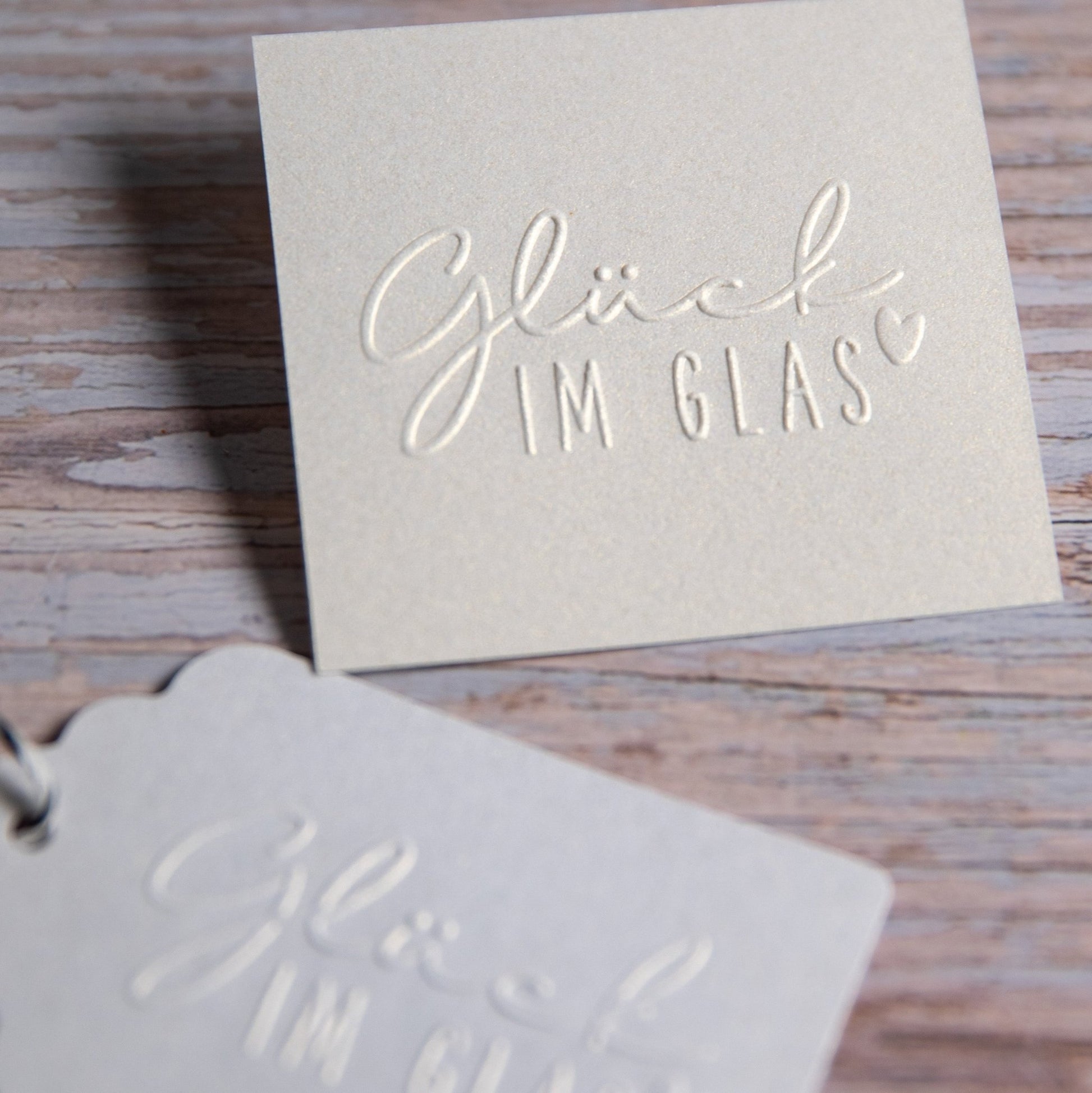 Prägestempel "Glück im Glas" - IN LOVE WITH PAPER
