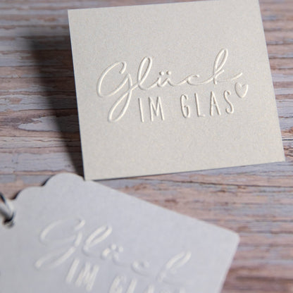 Prägestempel "Glück im Glas" - IN LOVE WITH PAPER
