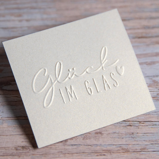 Prägestempel "Glück im Glas" - IN LOVE WITH PAPER