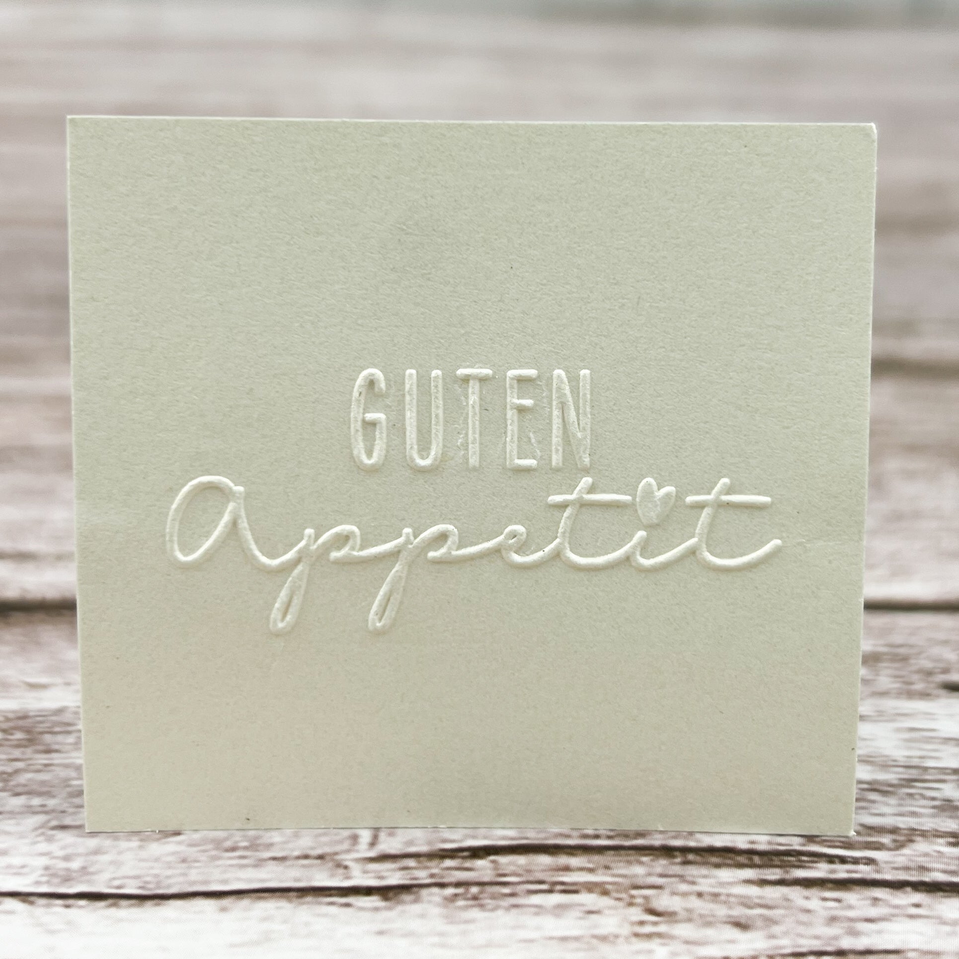 Prägestempel "Guten Appetit" - IN LOVE WITH PAPER
