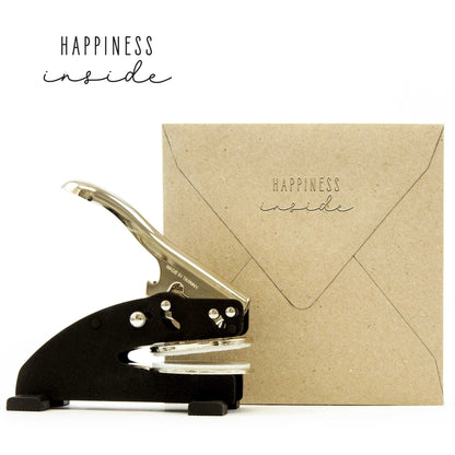 Prägestempel "Happiness inside" - IN LOVE WITH PAPER