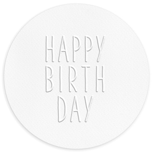 Prägestempel "Happy Birthday"