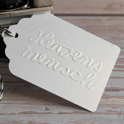 Prägestempel "Herzensmensch" - IN LOVE WITH PAPER