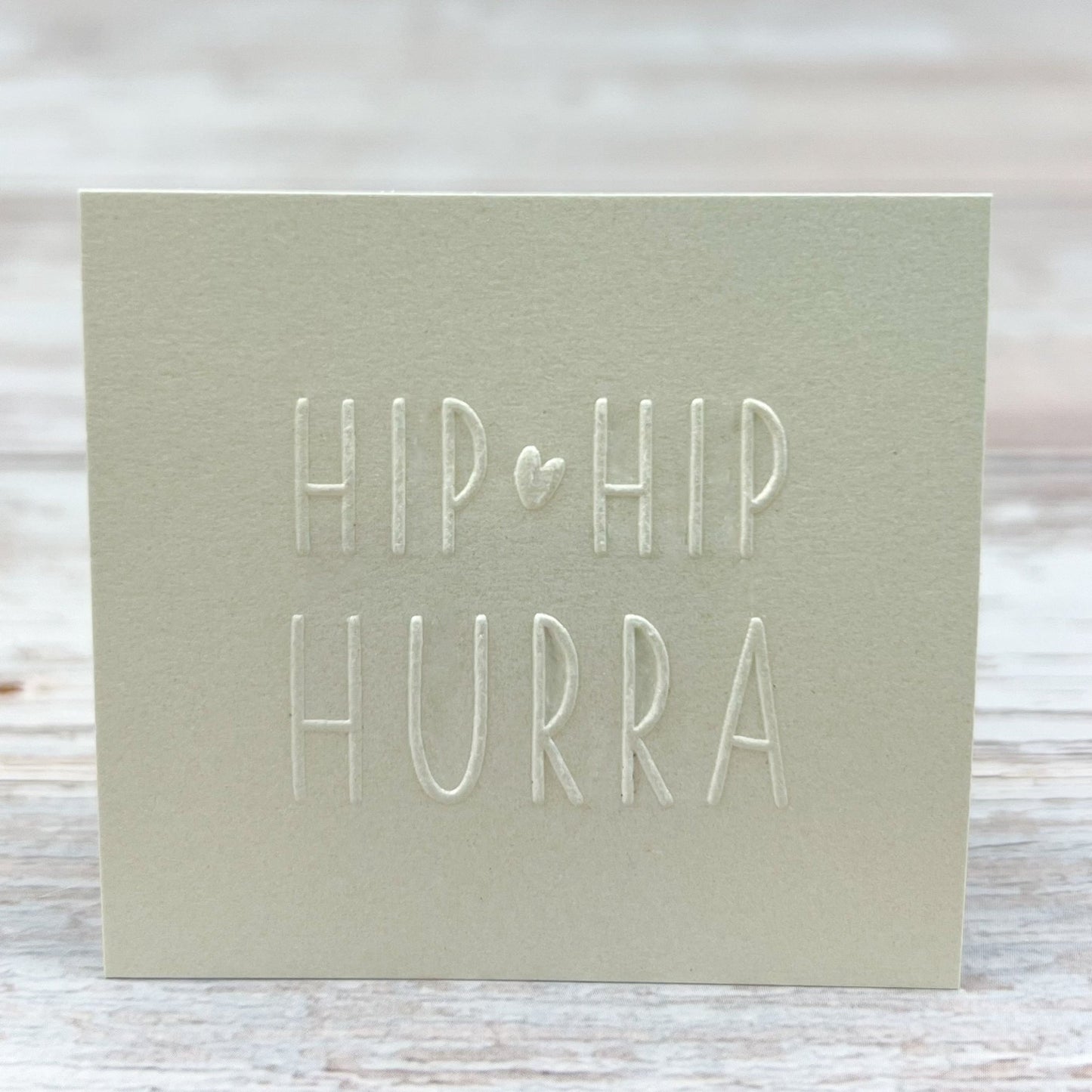 Prägestempel "HIP HIP HURRA" - IN LOVE WITH PAPER