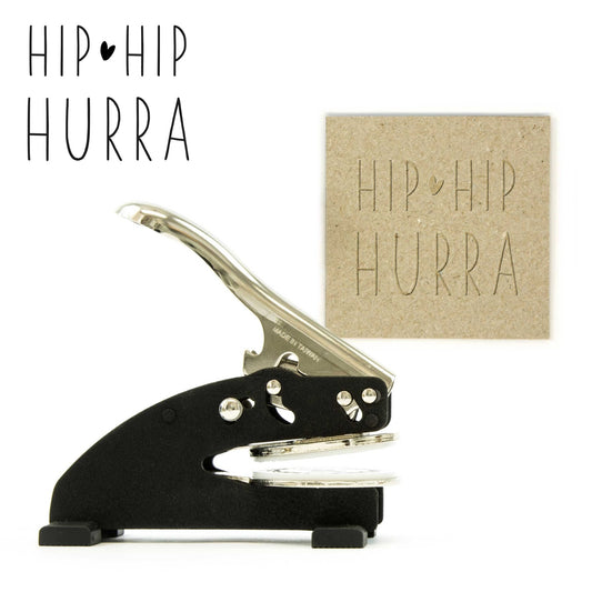 Prägestempel "HIP HIP HURRA" - IN LOVE WITH PAPER