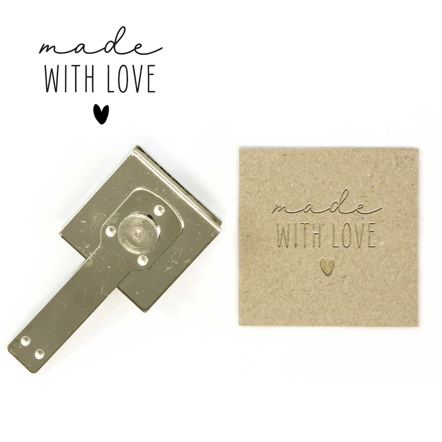 Prägestempel "Made with love" - IN LOVE WITH PAPER