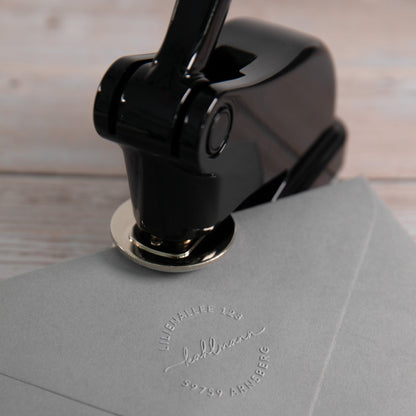 Prägestempel mit Adresse "Arnsberg" - IN LOVE WITH PAPER