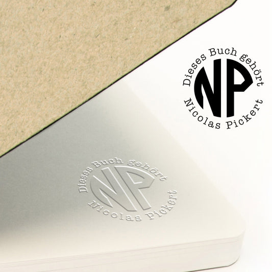 Prägestempel "Monogram" - IN LOVE WITH PAPER
