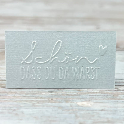 Prägestempel "Schön dass du da warst" - IN LOVE WITH PAPER