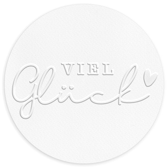 Prägestempel "Viel Glück" - IN LOVE WITH PAPER